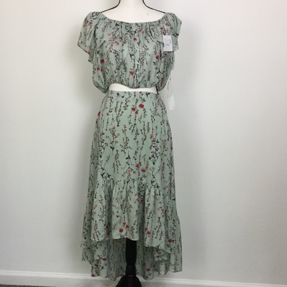 Taylor & Sage Dresses & Skirts - Taylor & Sage floral skirt with matching crop top